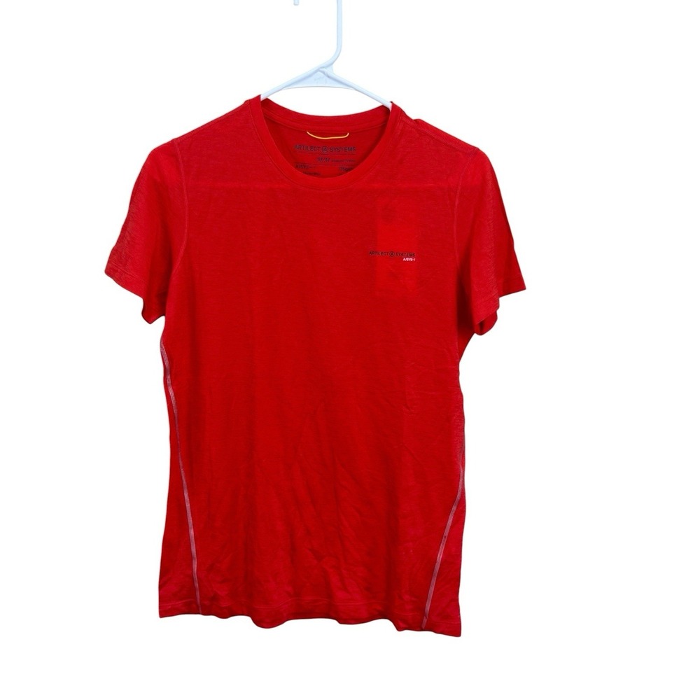 NEW Artilect Systems Shirt Womens Medium Red Sprint Tee Merino Wool Base Layer